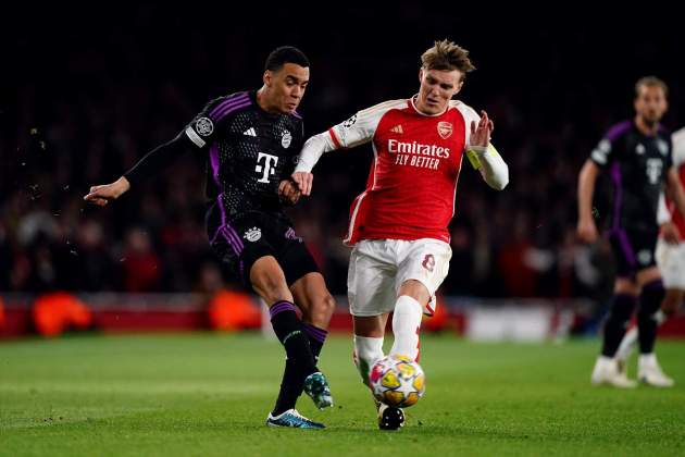 Jamal Musiala Martin Ødegaard Arsenal Bayern de Múnich Champions League / Foto: Europa Press Jamal Musiala Martin Ødegaard Arsenal Bayern de Múnich Champions League / Foto: Europa Press