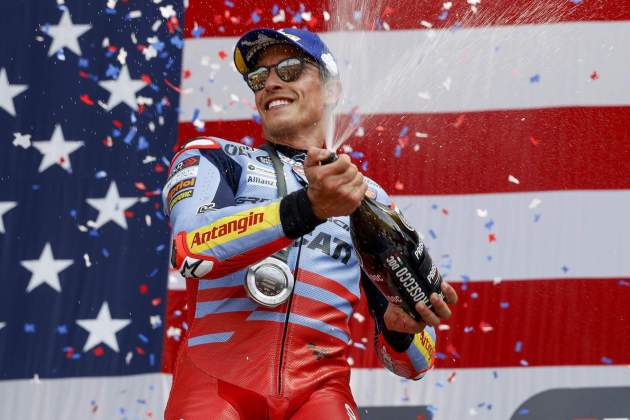 Marc Márquez podio sprint COTA / Foto: EFE Marc Márquez podio sprint COTA / Foto: EFE