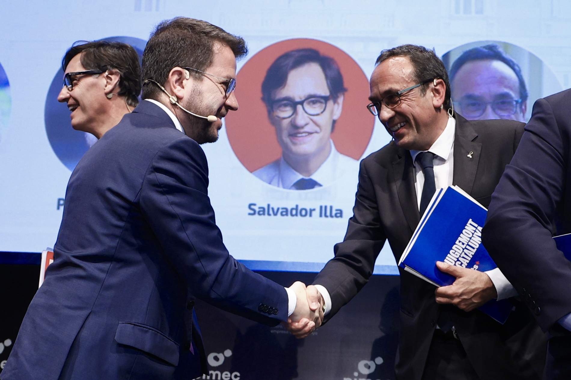 Aragonès reprocha la ausencia de Puigdemont en un debate y Rull se revuelve: "Debería ser sensible"