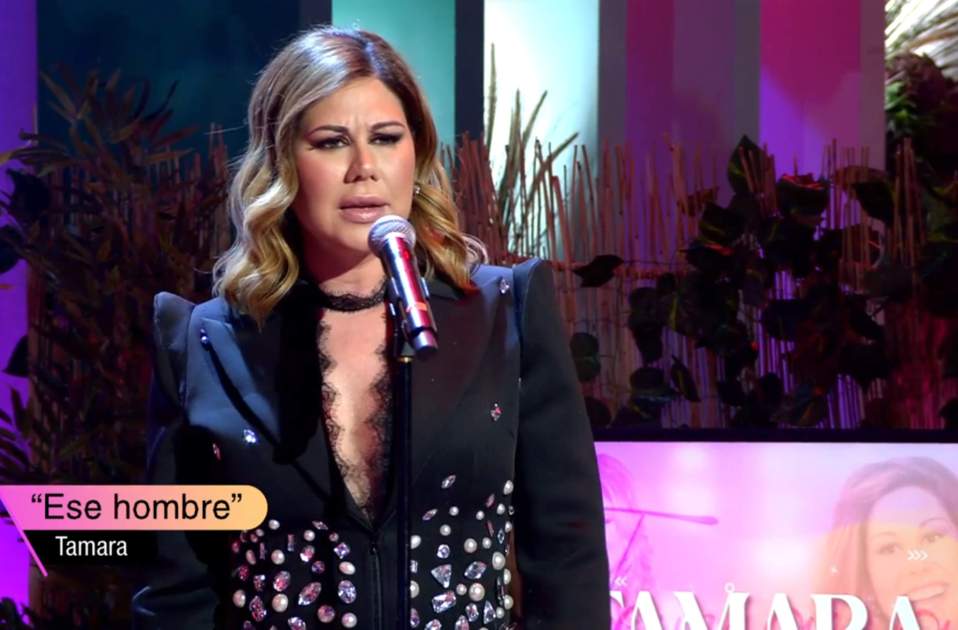 Cantant Tamara a 'Fiesta' / Telecinco Cantant Tamara a 'Fiesta' / Telecinco