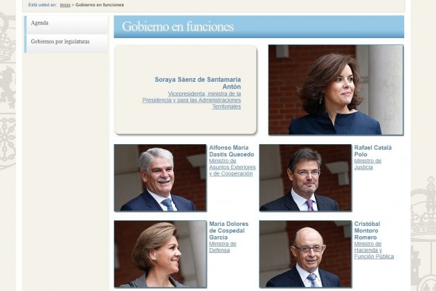 gobierno español en funciones