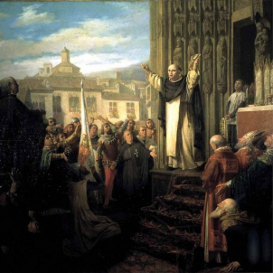 El Compromís de Casp. Representació contemporània de Sant Vicent Ferrer anunciant l'elecció de Ferran de Trastàmara. Font Institució Alfons el Magnànim. València (1) El Compromís de Casp. Representació contemporània de Sant Vicent Ferrer anunciant l'elecció de Ferran de Trastàmara. Font Institució Alfons el Magnànim. València (1)