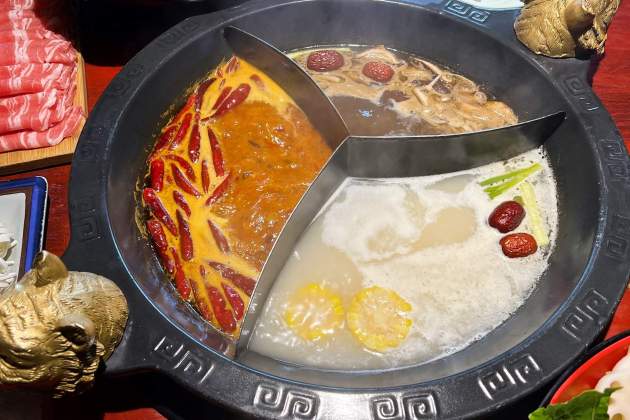 Restaurant Yuan Laosi, hot pot xinès a Barcelona / Foto: Un Delicioso Mundo