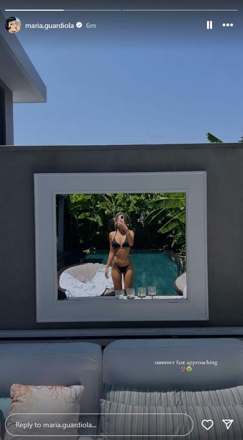 Maria Guardiola en bikini, Instagram