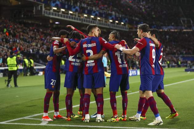 Barça celebración gol PSG / Foto: EFE Barça celebración gol PSG / Foto: EFE