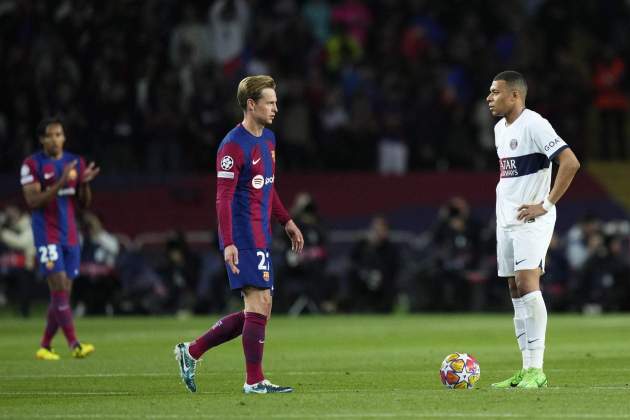 Frenkie de Jong Kylian Mbappé Barça PSG Frenkie de Jong Kylian Mbappé Barça PSG