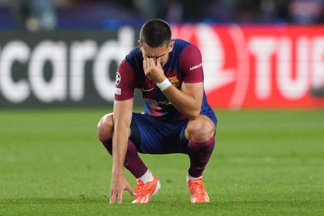 Ferran Torres plora decepció Barça / Foto: EFE