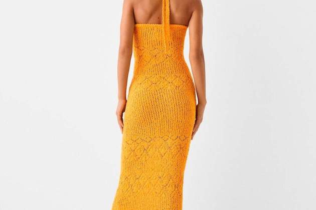 Vestit midi rústic halter Vestit midi rústic halter