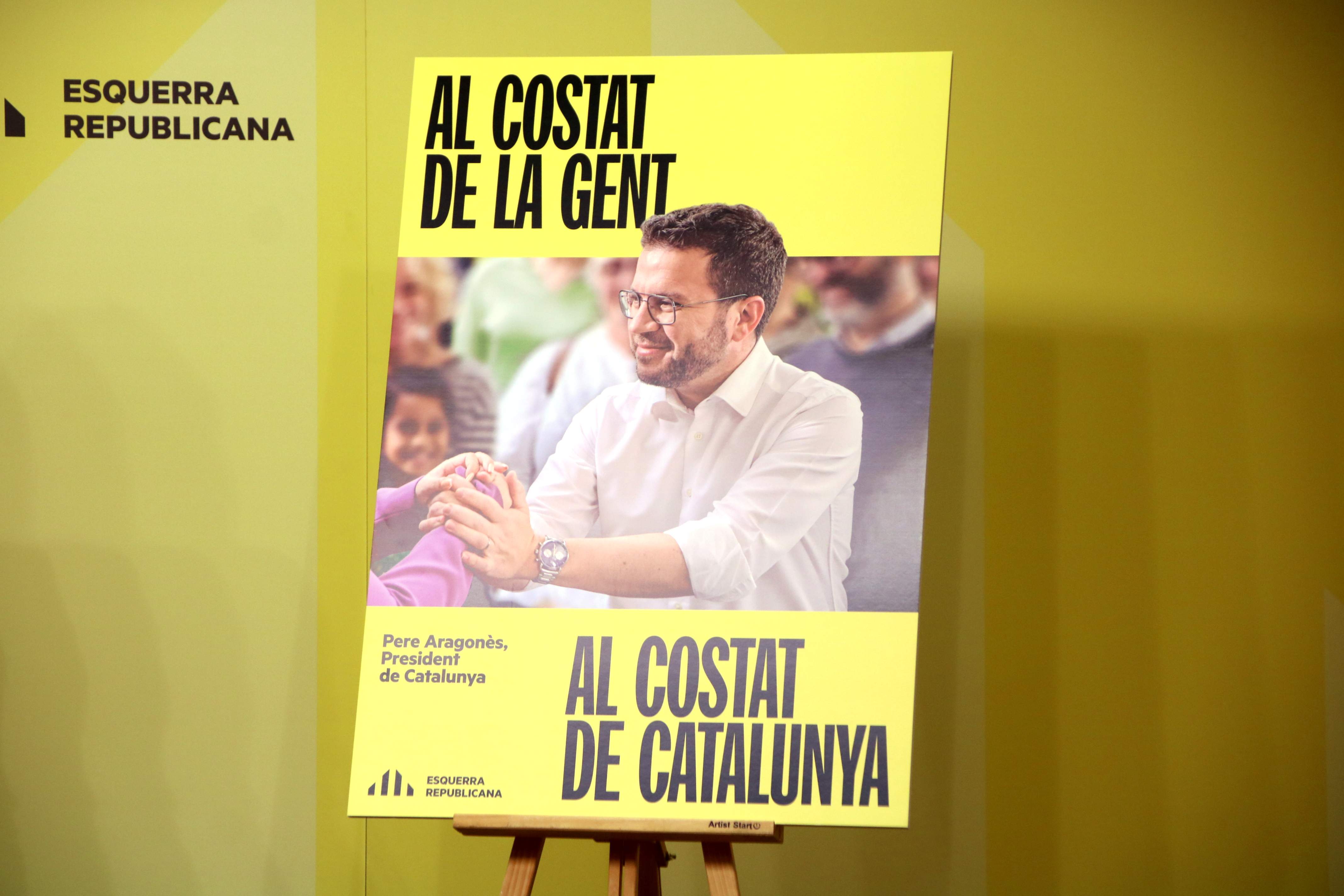 "Al costat de la gent, al costat de Catalunya": ERC actualiza su lema para el 12-M