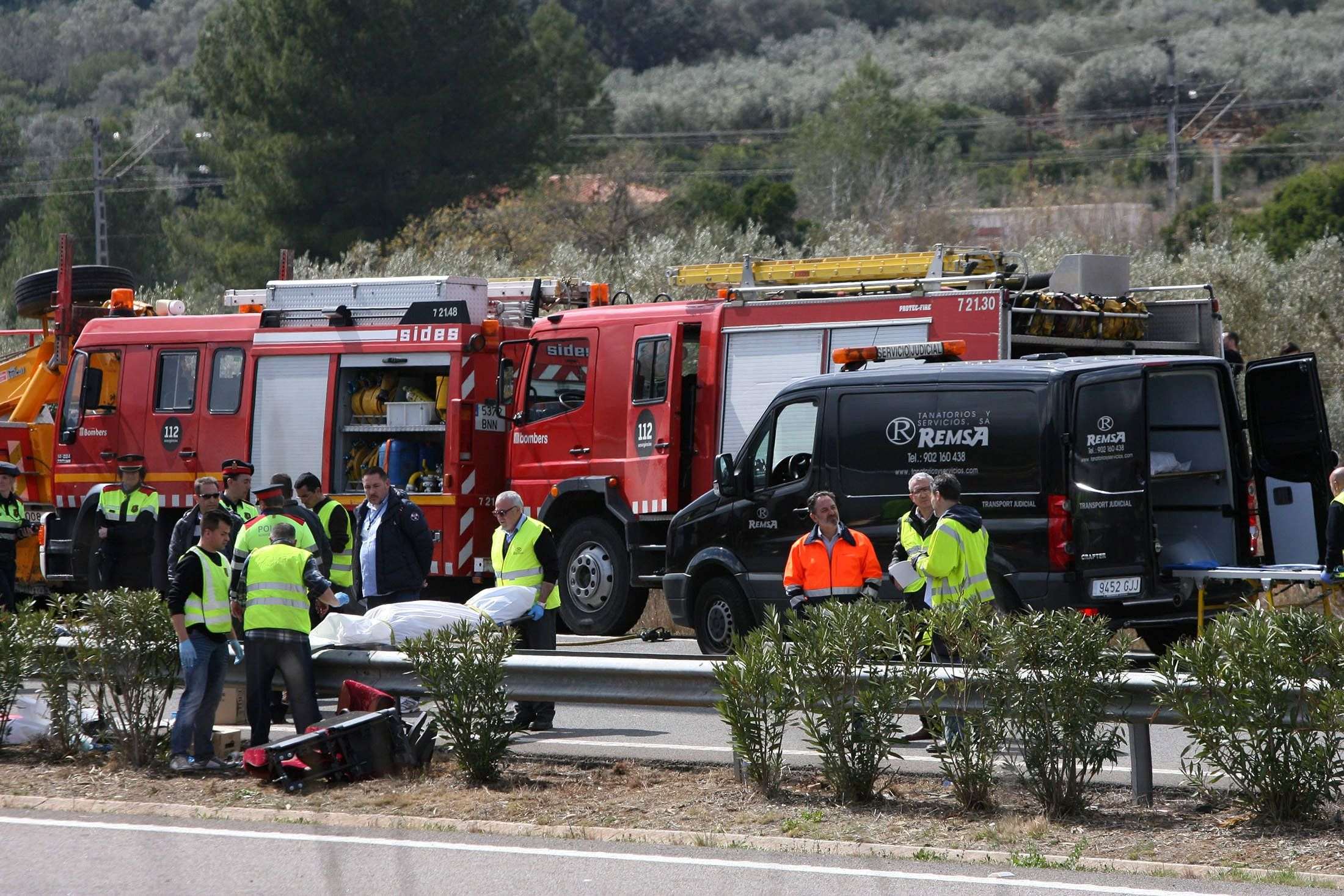 El conductor de l'autocar, imputat per 13 homicidis imprudents