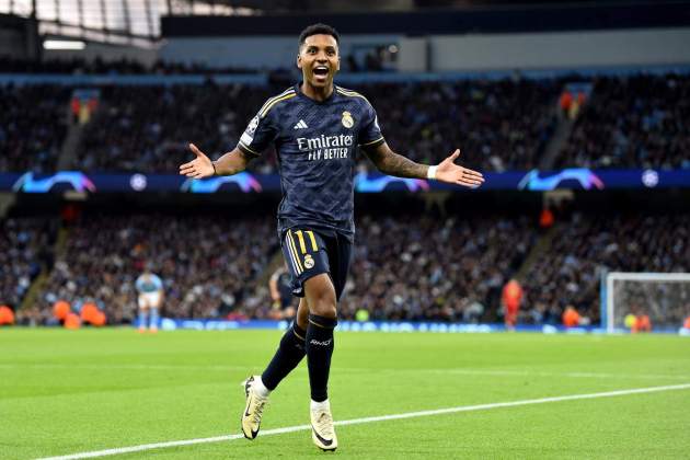 Rodrygo Goes celebració gol Manchester City Reial Madrid