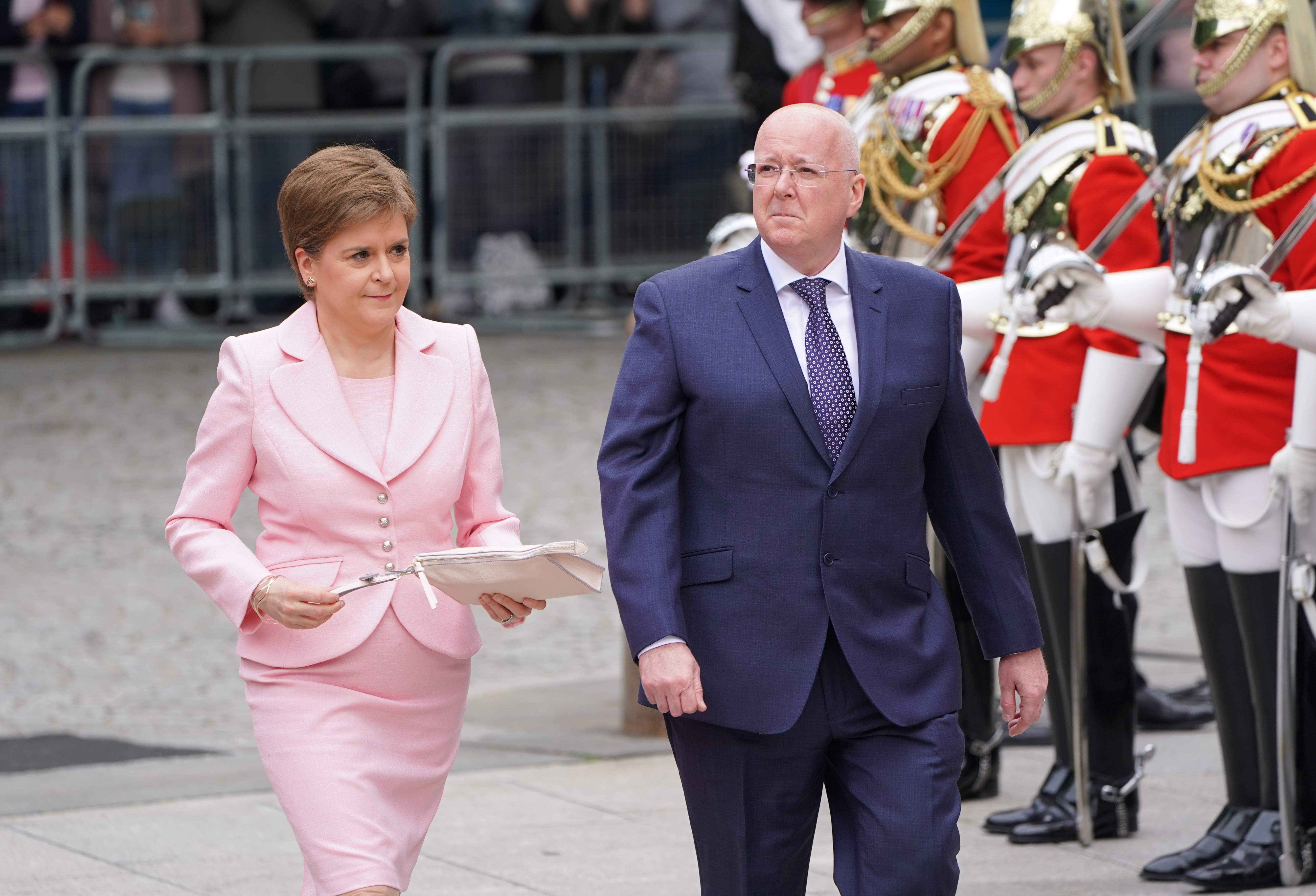 Exlider Escocia i SNP, Nicola Sturgeon, amb marit, Peter Murrell / Europa Press