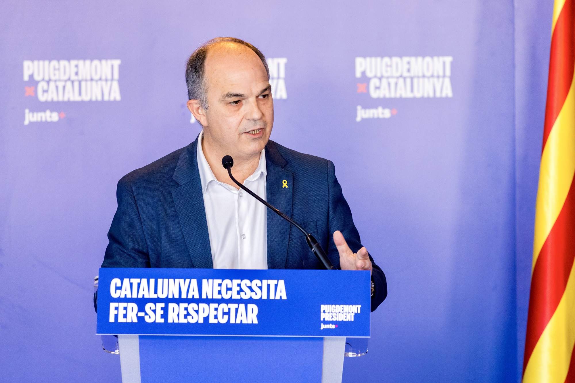 Jordi Turull acusa a ERC de romper "el bloque independentista" con su apoyo a Salvador Illa