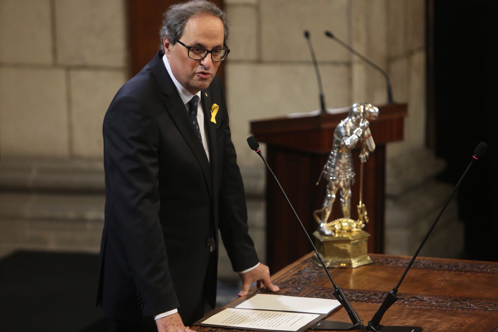 Torra, a Sánchez: "Hablemos, asumamos riesgos, ustedes y nosotros"