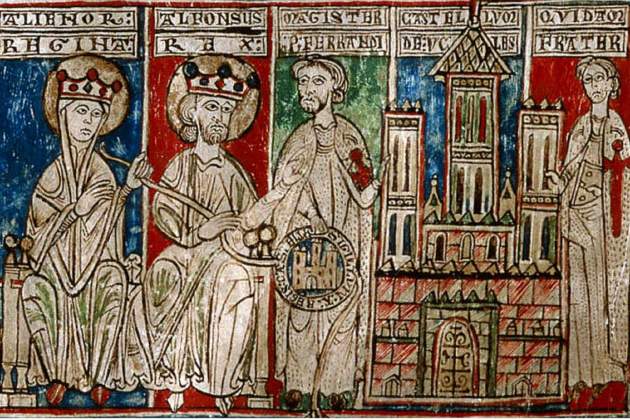 Alfons VIII de Castella i la seva família. Font Fundación Villallar