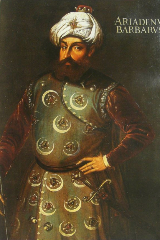 Retrato de Khayr ad Din Barbarrossa. Almirante corsario otomano. Primera mitad del siglo XVI. Fuente Museo del Louvre. París