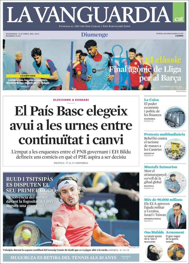 'La Vanguardia' 21 CAT 'La Vanguardia' 21 CAT