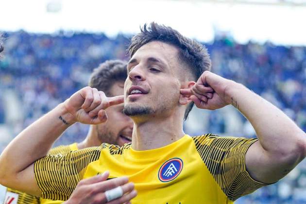 Iván Gil gol Espanyol Andorra / Foto: @fcandorra