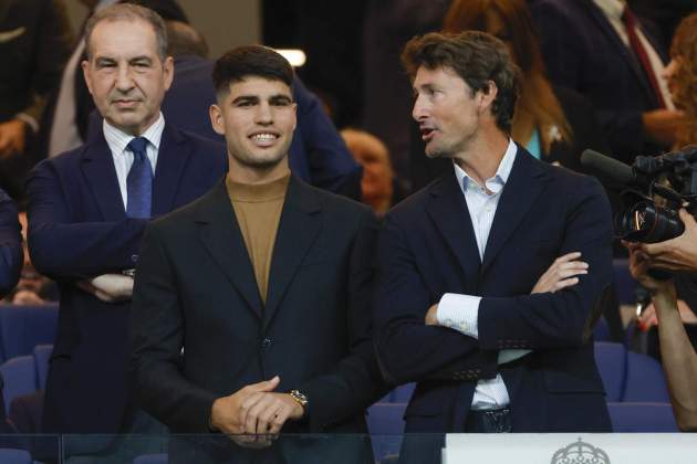 Carlos Alcaraz Juan Carlos Ferrero Real Madrid Barça / Foto: EFE