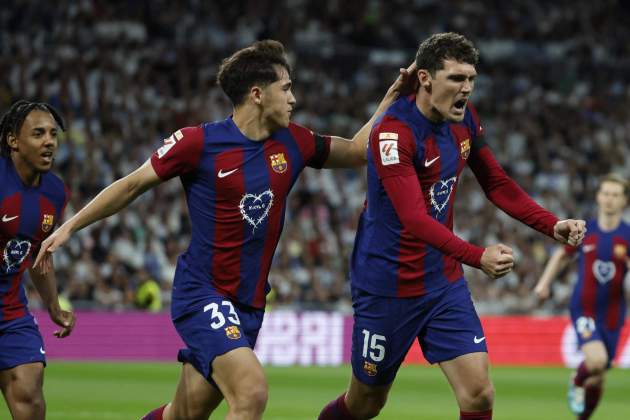 Andreas Christensen celebració gol Barça / Foto: EFE