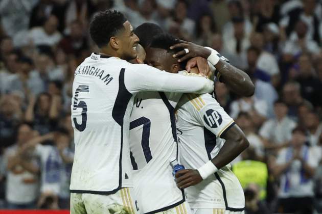 Real Madrid celebración gol / Foto: EFE Real Madrid celebración gol / Foto: EFE