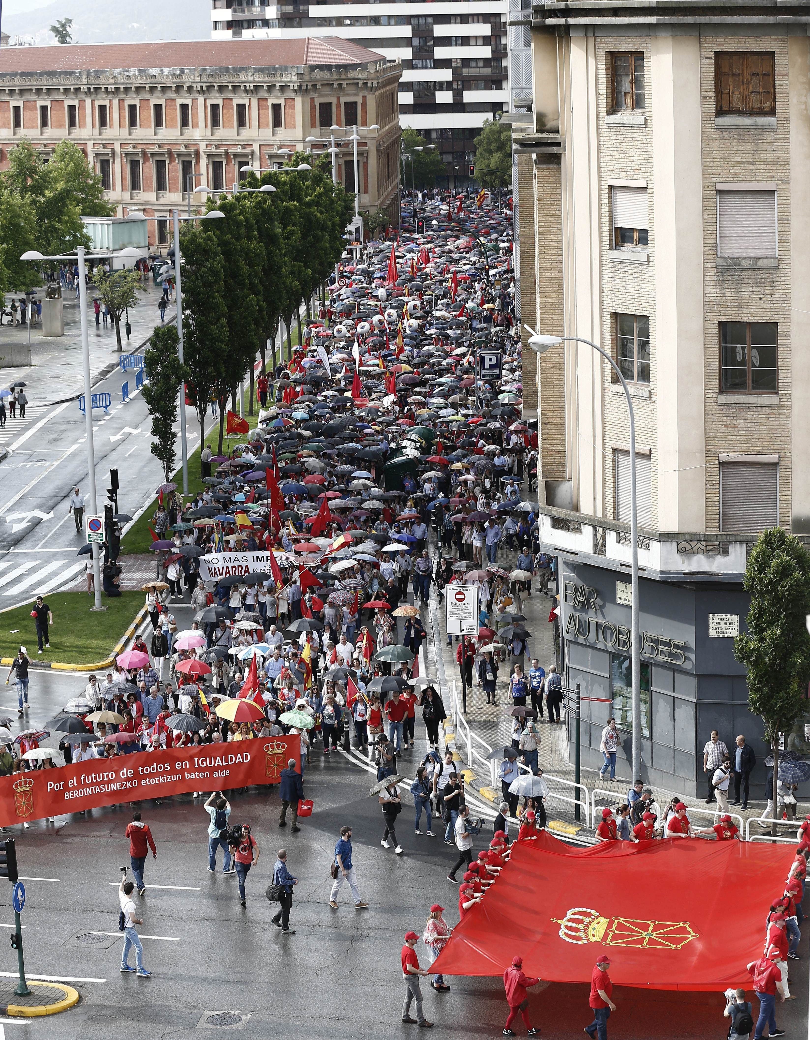 El españolismo se oculta tras la marcha contra el euskera de Pamplona