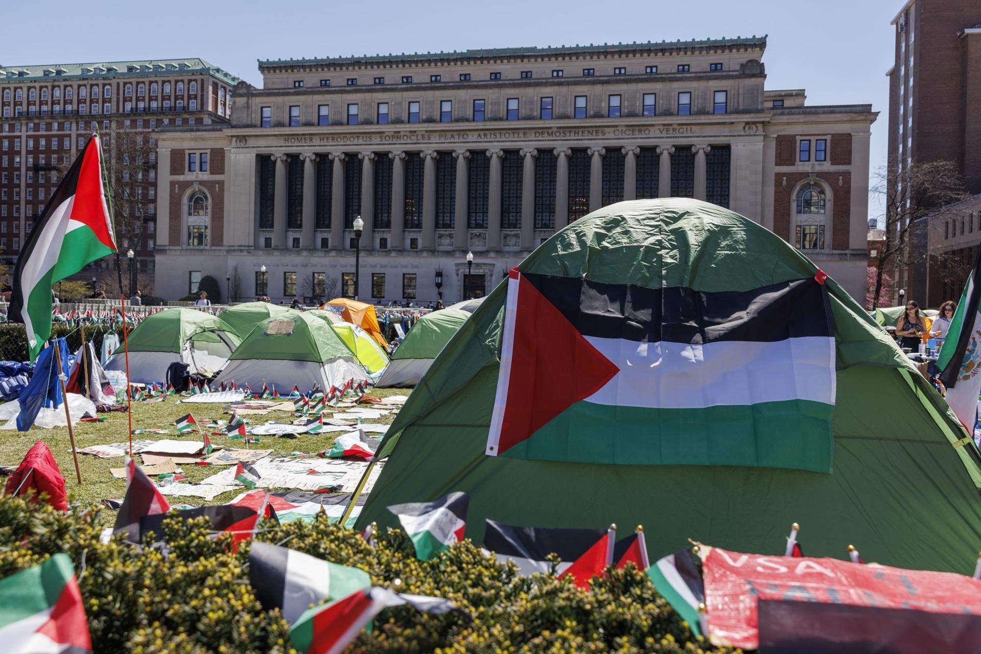 Detenciones en las universidades de Estados Unidos en protestas pro Palestina