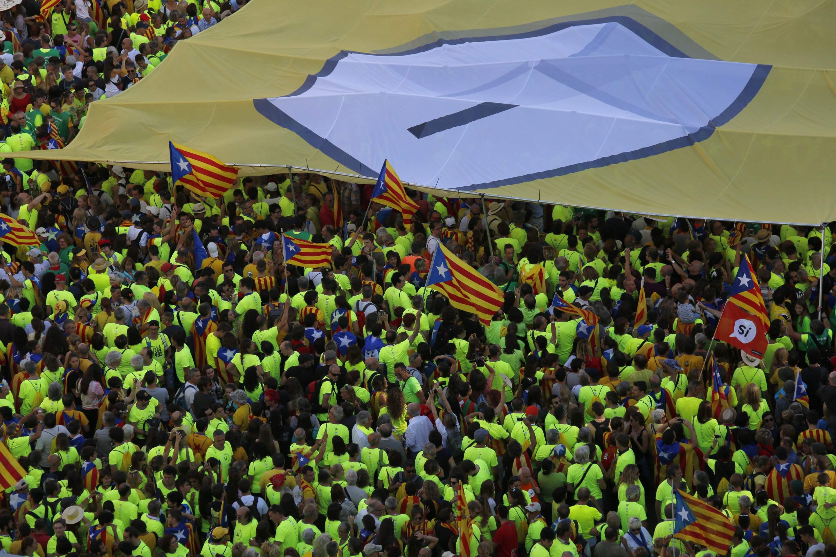 La policía considera delito de rebelión las manifestaciones de la Diada