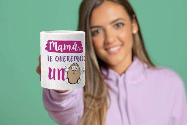 Taza personalizada, te queremos un huevo