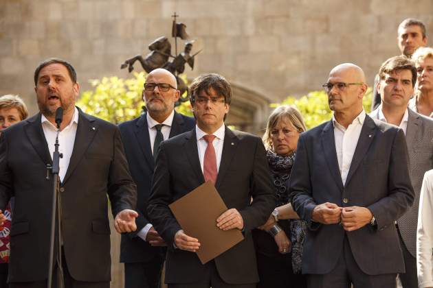 Anuncio de la fecha y pregunta del referéndum / Foto: Sergi Alcàzar