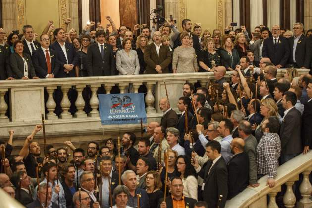 El discurso de Carles Puigdemont después de la declaración