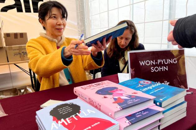 Won Pyun Sohn autora sudcoreana sant jordi / ACN Won Pyun Sohn autora sudcoreana sant jordi / ACN