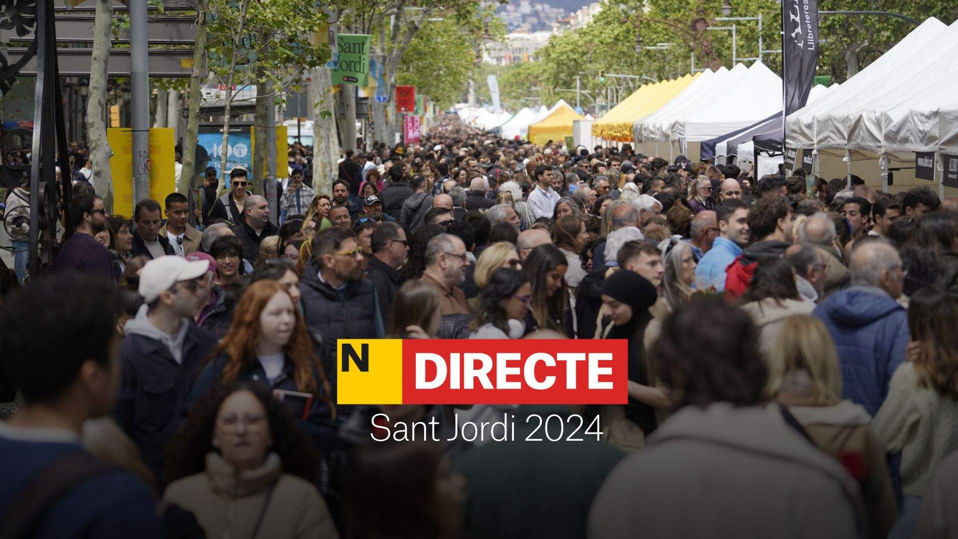 Sant Jordi 2024 hoy en Barcelona, DIRECTO | Firmas, paradas, tiempo y libros recomendados