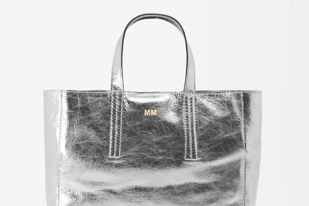Bossa tote de pell metalizada1 Bossa tote de pell metalizada1