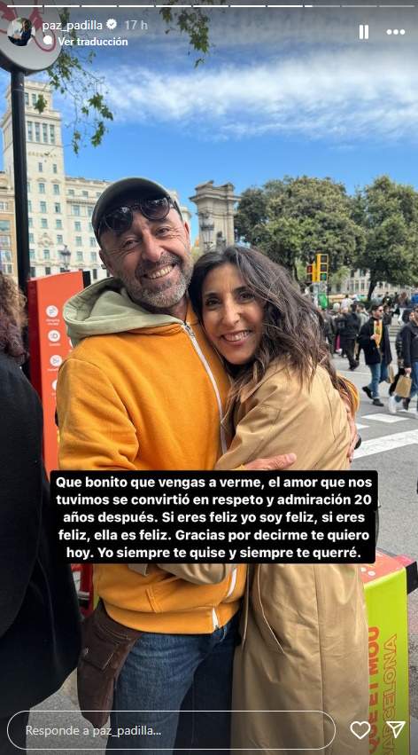 Paz Padilla y su exmarido catalan Instagram Paz Padilla y su exmarido catalan Instagram