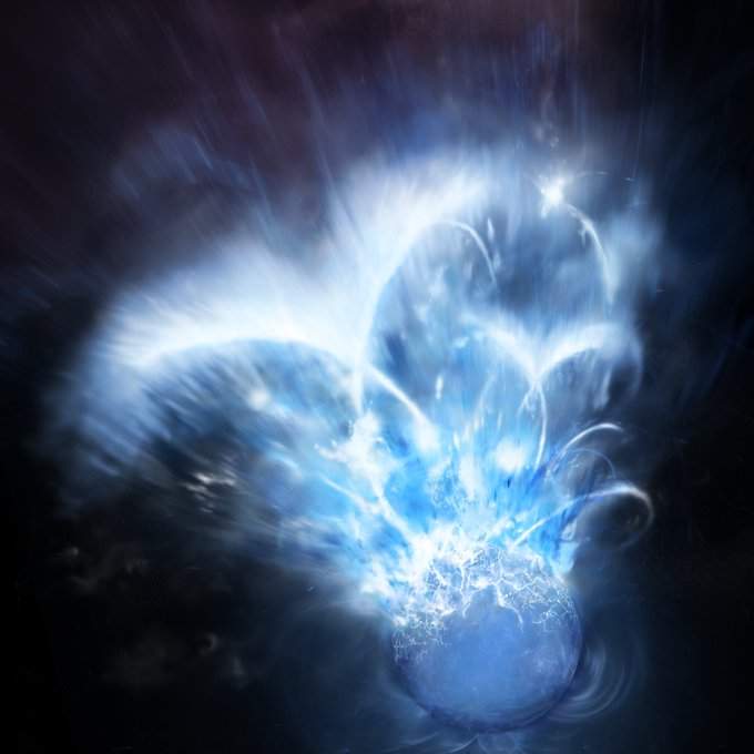 Detectada una llamarada gigante procedente de un magnetar de fuera de la Vía Láctea