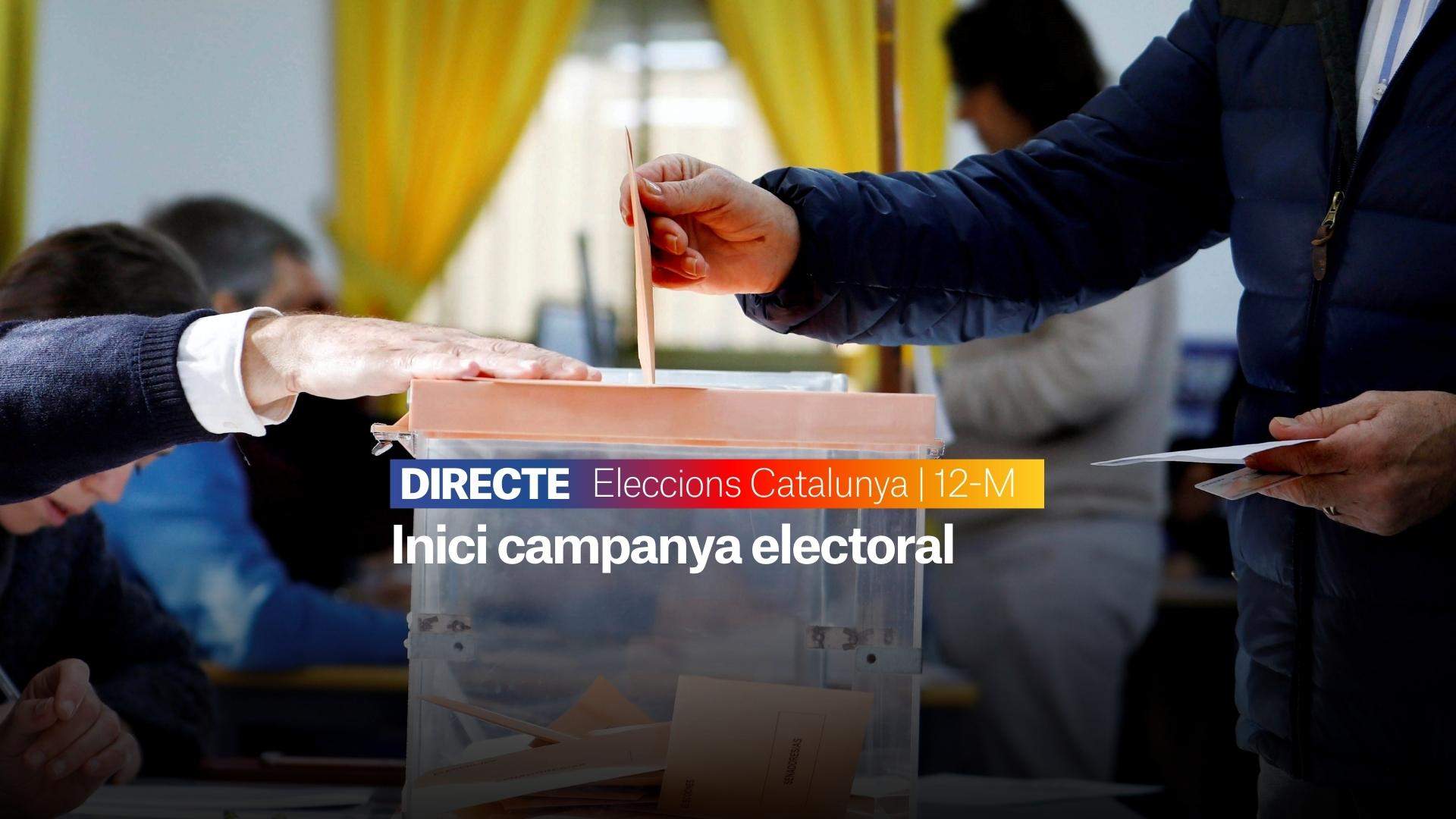 Elecciones en Catalunya 2024, DIRECTO | Pistoletazo de salida de la campaña electoral