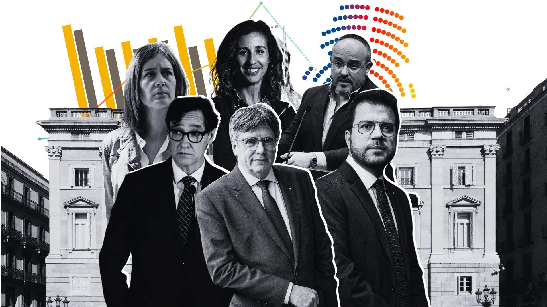 El Nacional Poll: Catalan campaign begins with Illa leading and Puigdemont distanced from Aragonès