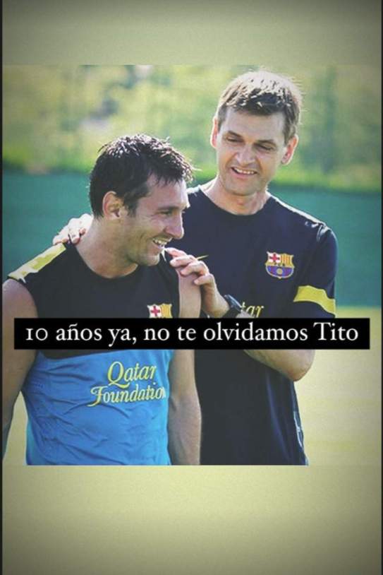 Leo Messi recuerdo Tito Vilanova / Instagram