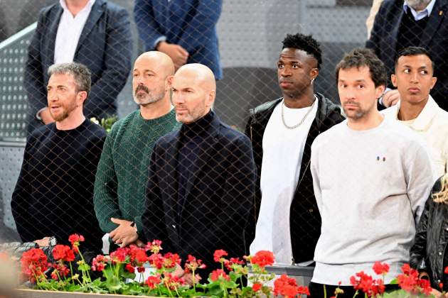 Pablo Motos, Vinicius, Zidane y Jorge Ventosa / Europa Press