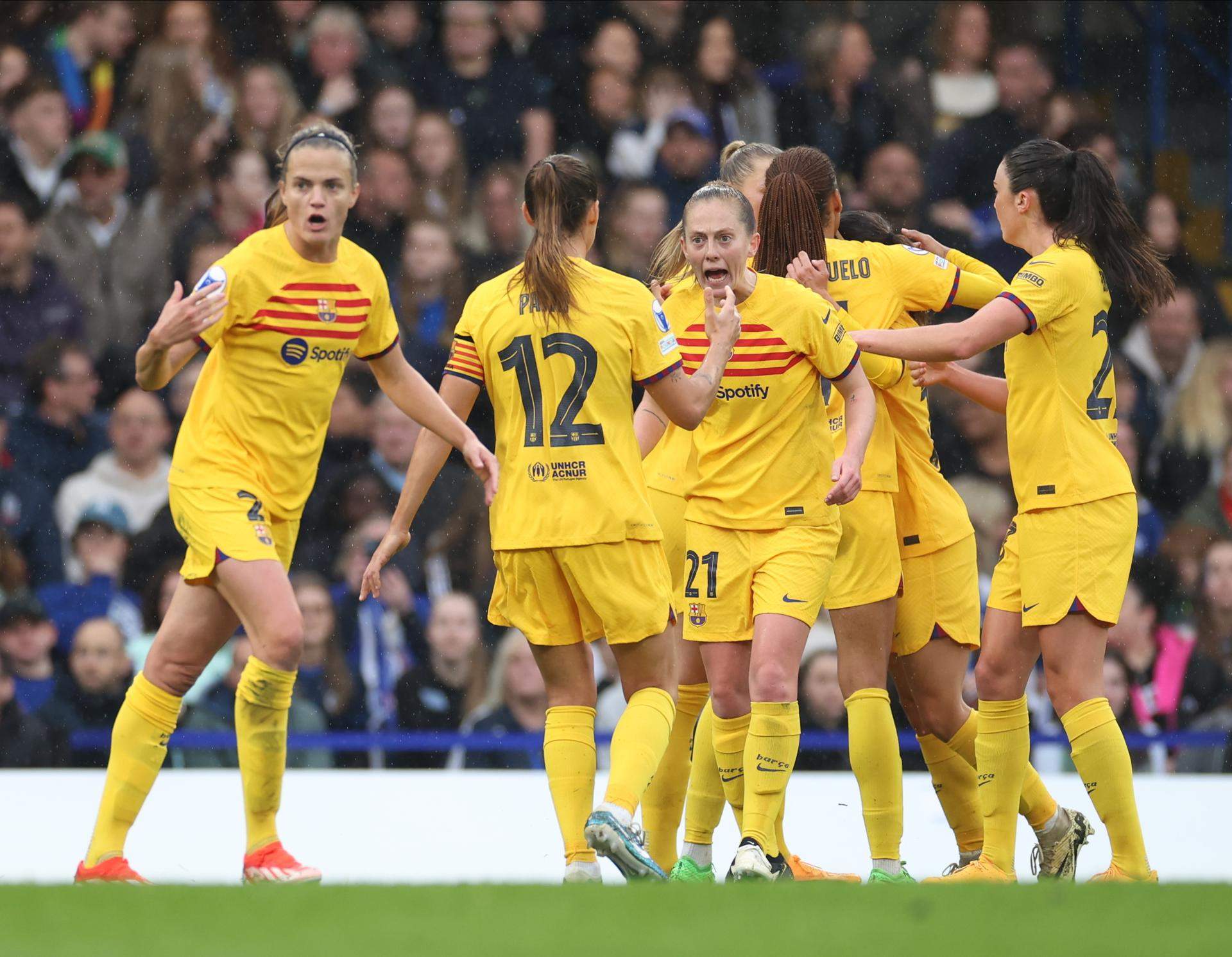 Remontada histórica del Barça contra el Chelsea para volver a la final de la Champions femenina (0-2)