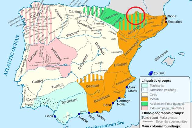 Mapa de los pueblos pre romanos. Fuente Universidad de Lisboa