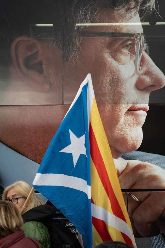 Puigdemont Argelers Poster EFE