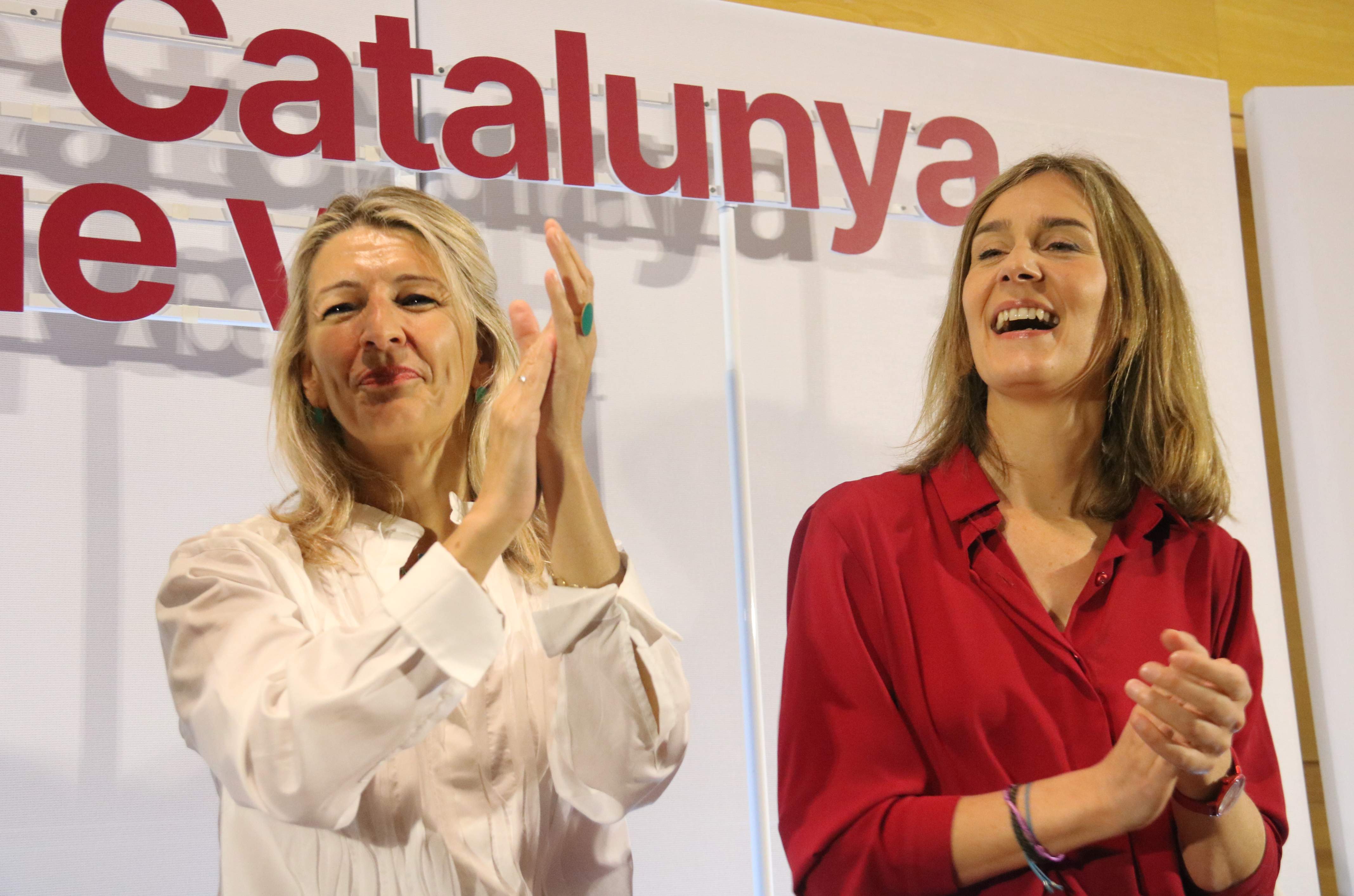 Yolanda Díaz demana des de Catalunya un "tsunami democràtic" de vots per als Comuns