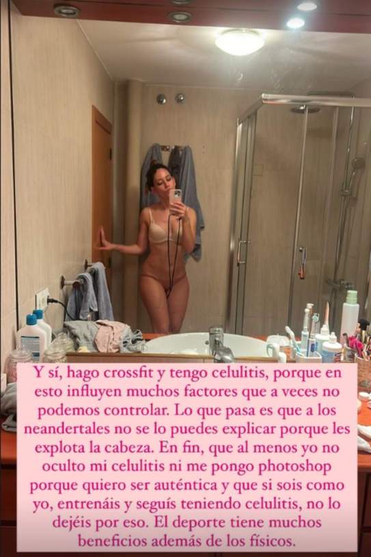 Nuria Marin respuesta a las críticas sobre su cuerpo / Instagram