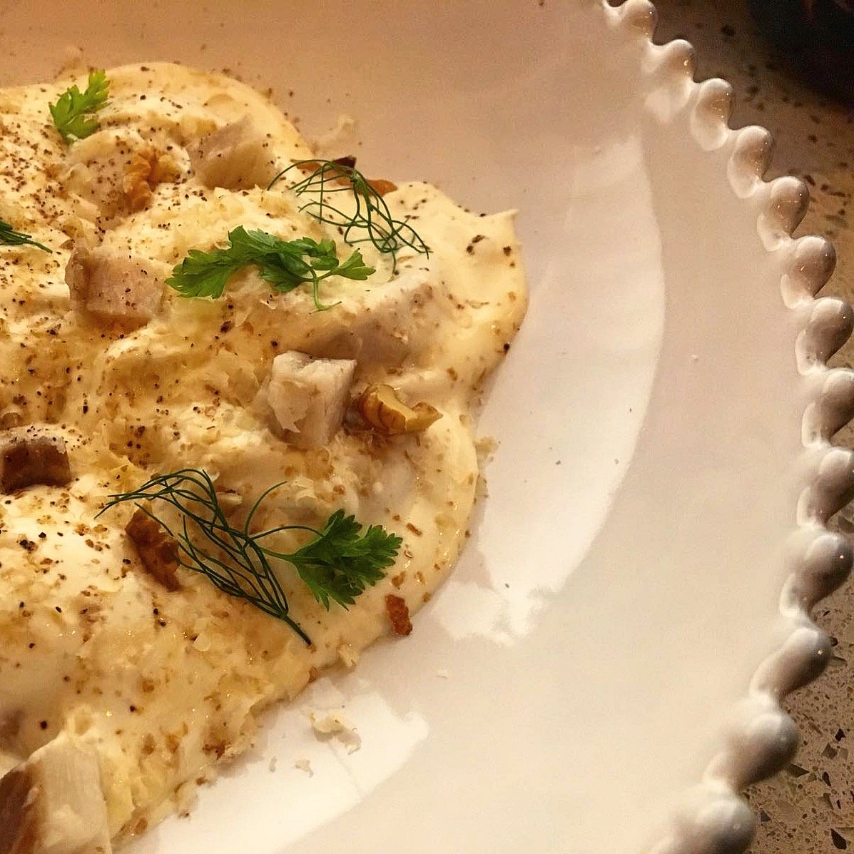 Raviolis de foie amb anguila fumada