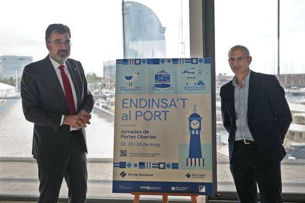 president del Port de Barcelona Lluís Salvadó director general del Port Vell David Pino foto port de barcelona president del Port de Barcelona Lluís Salvadó director general del Port Vell David Pino foto port de barcelona