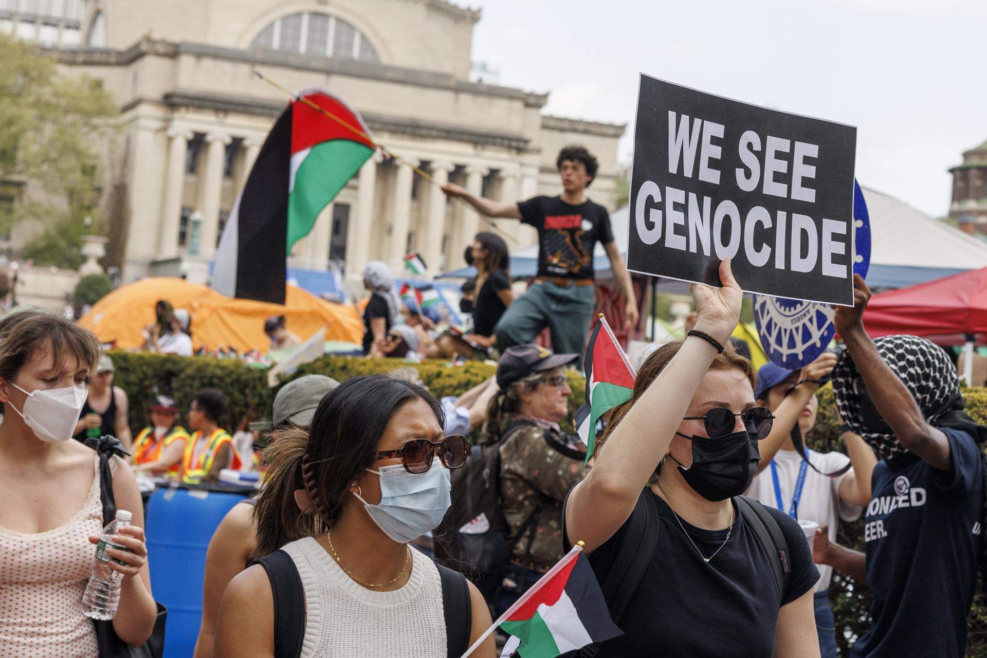 La Universidad de Columbia suspende a los manifestantes propalestinos después de ignorar su ultimátum