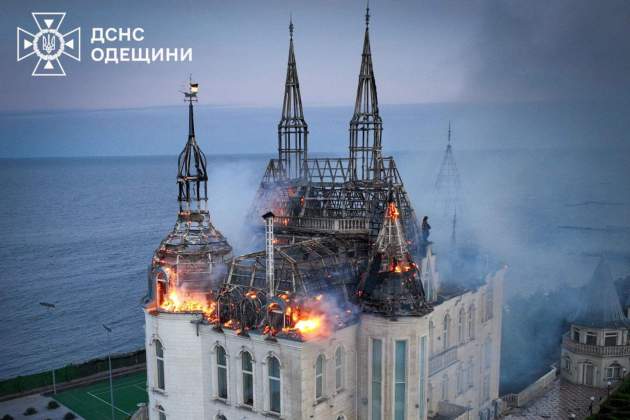 Atac rus castell Harry Potter Odessa, Ucraina / Efe