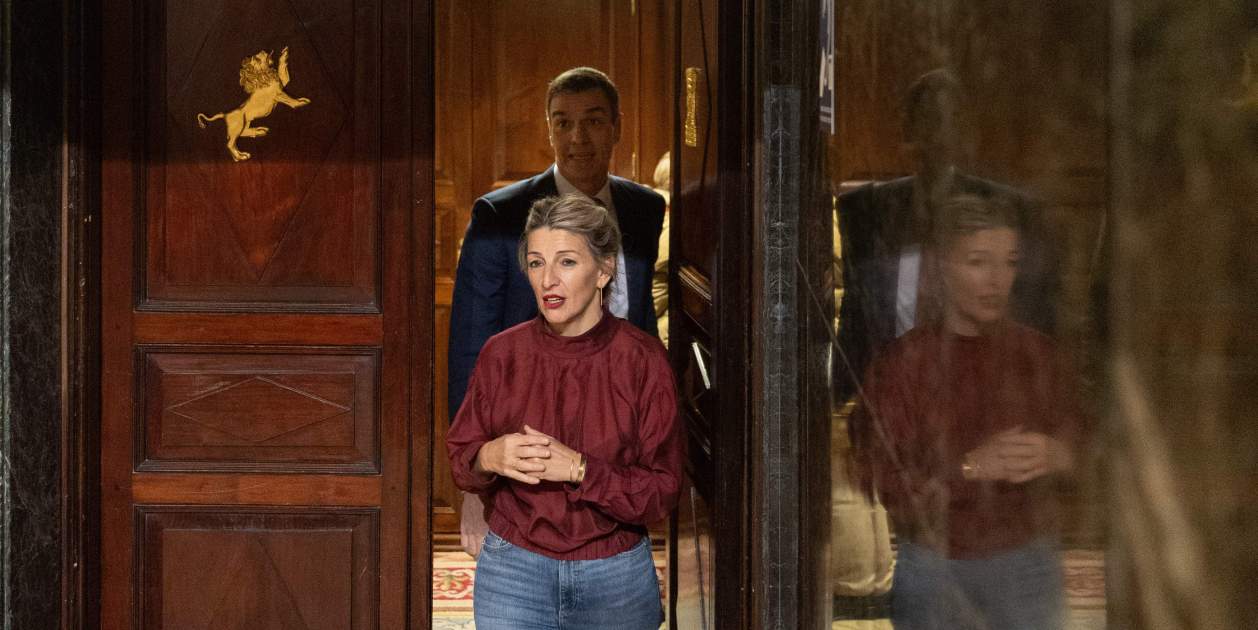 Yolanda Díaz anuncia un acuerdo con el PSOE para derogar la ley mordaza